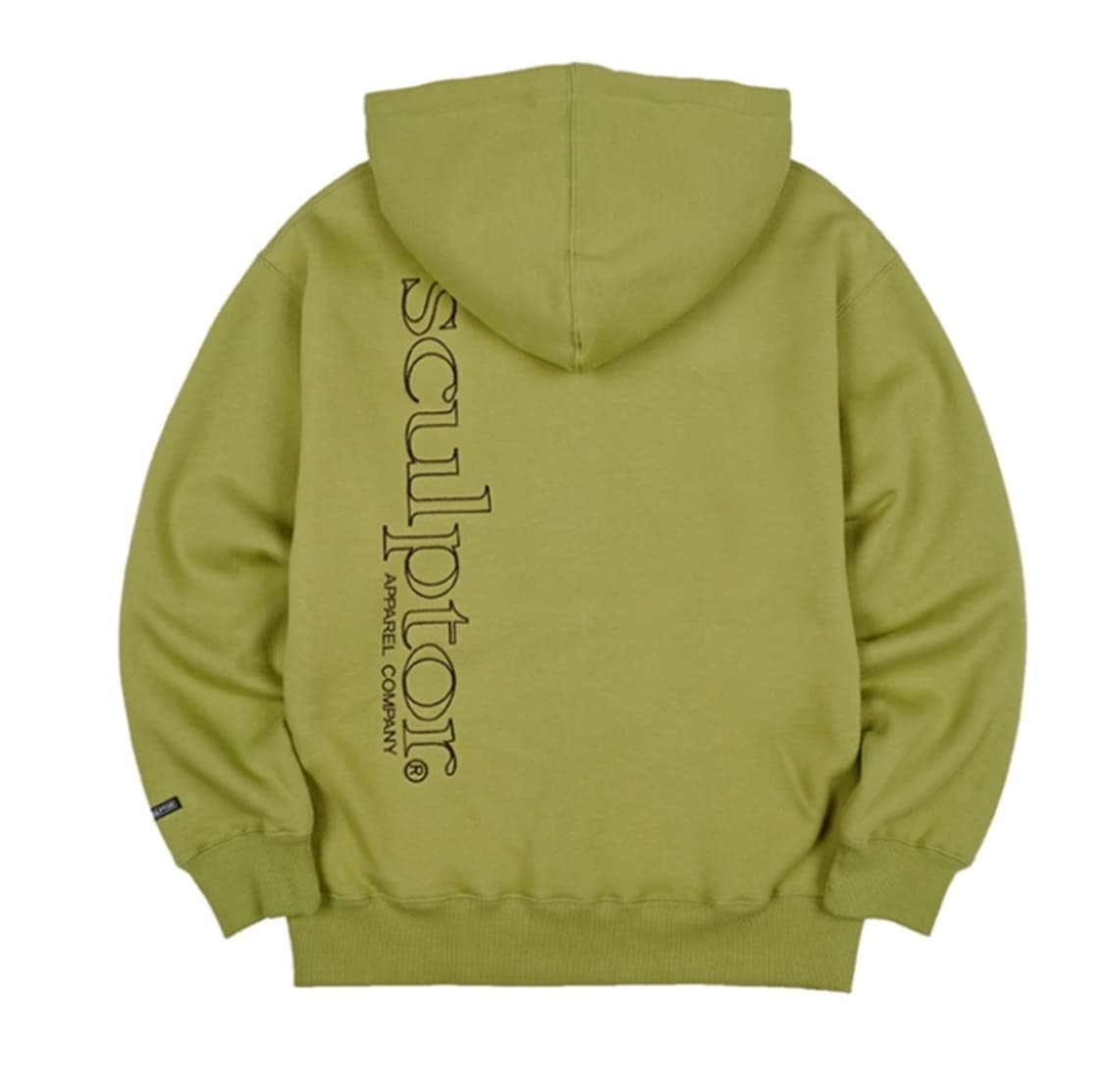 스컬프터 레트로 아웃라인 후드티 그린S 상품이미지2