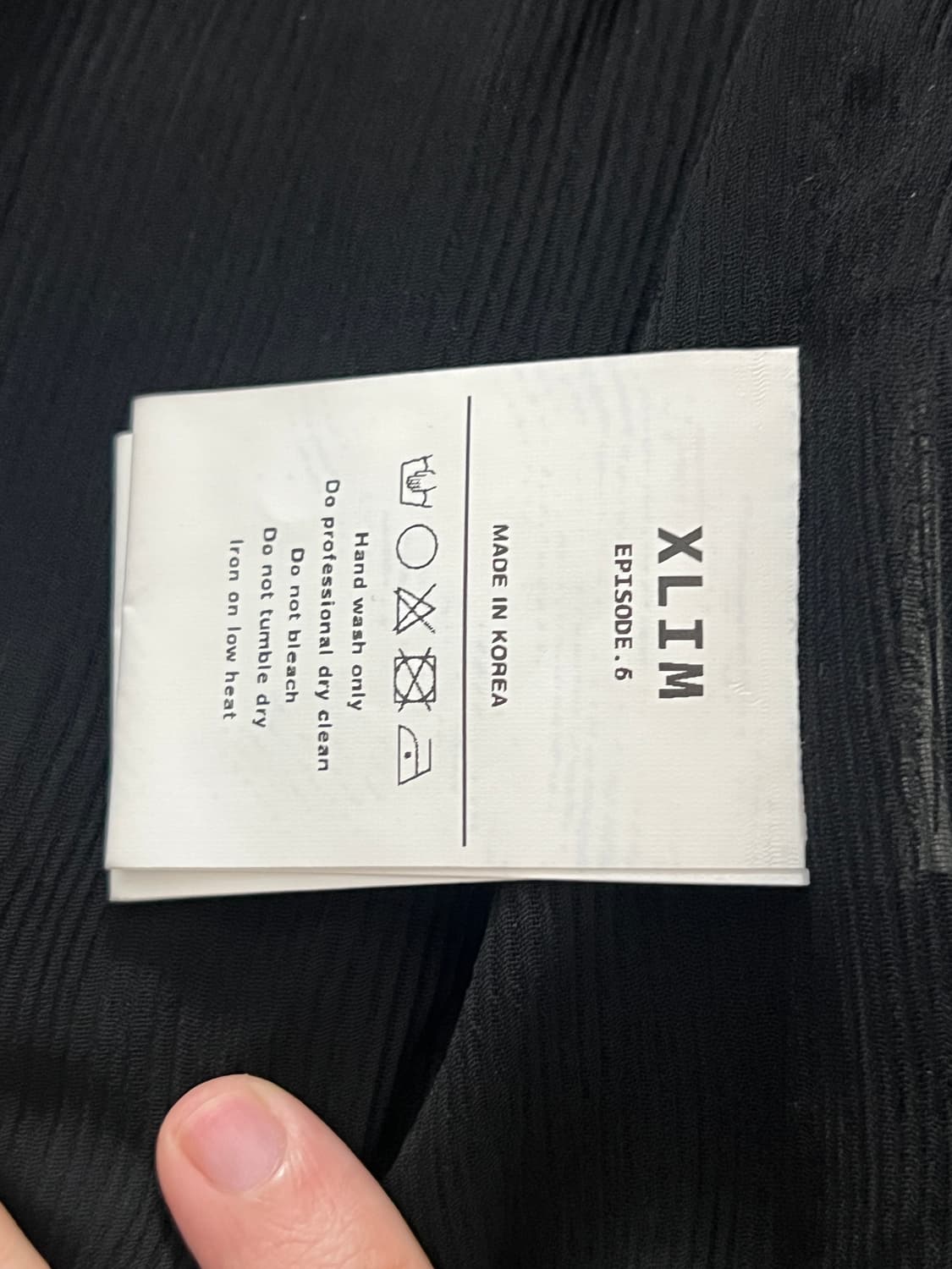 (교환) 엑슬림 ep6 져지 블랙 (M -> S) 상품이미지3