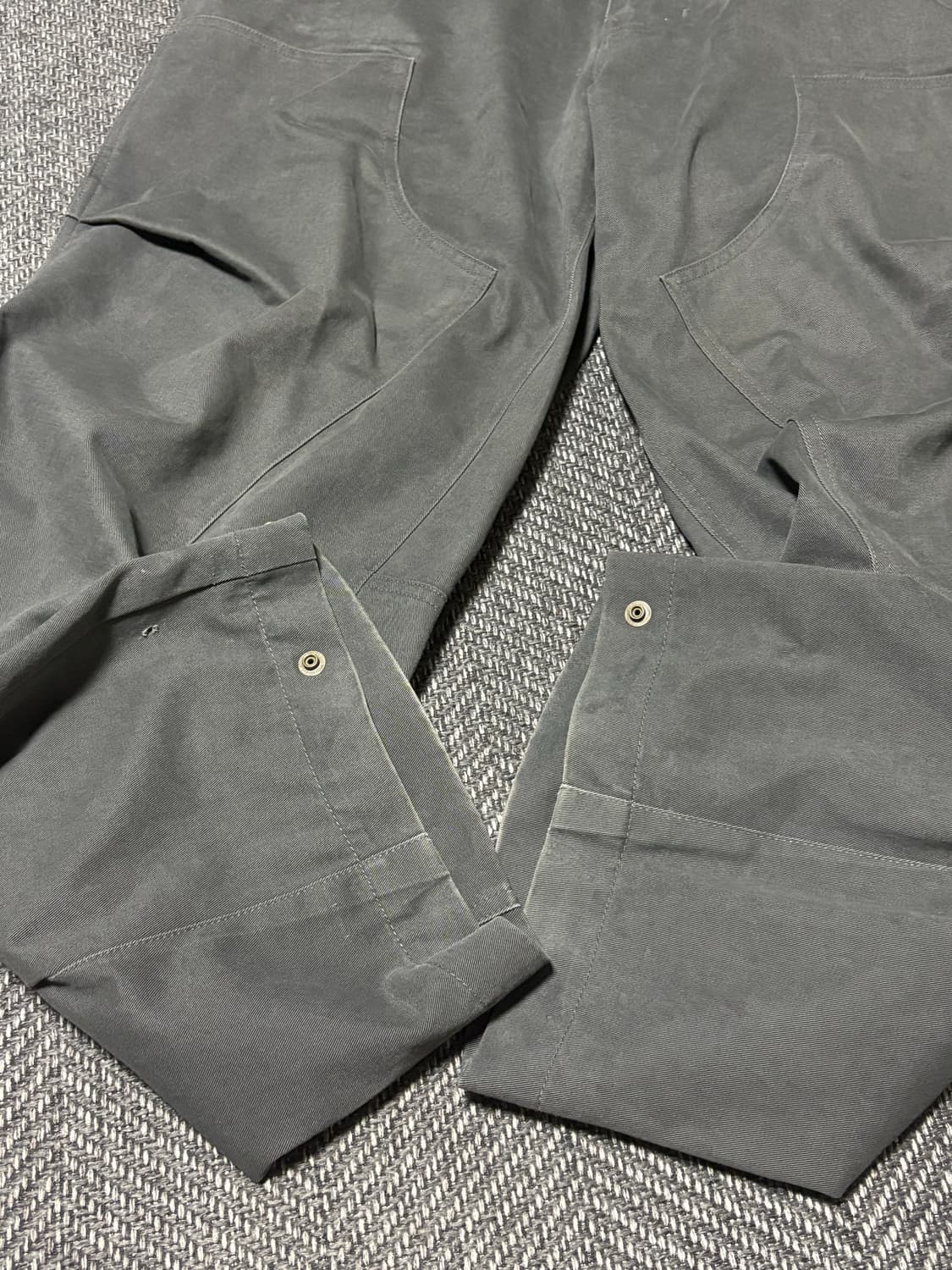 [M] ETCE 더블니 코튼 팬츠 차콜 상품이미지2