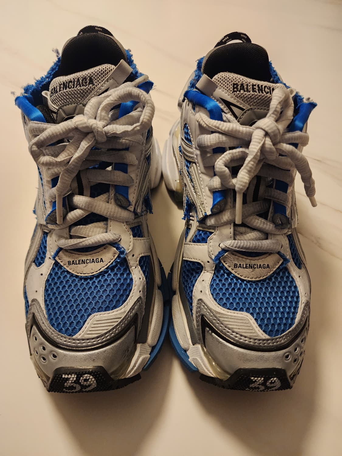 [39]발렌시아가 러너 스니커즈 블루 화이트 상품이미지1