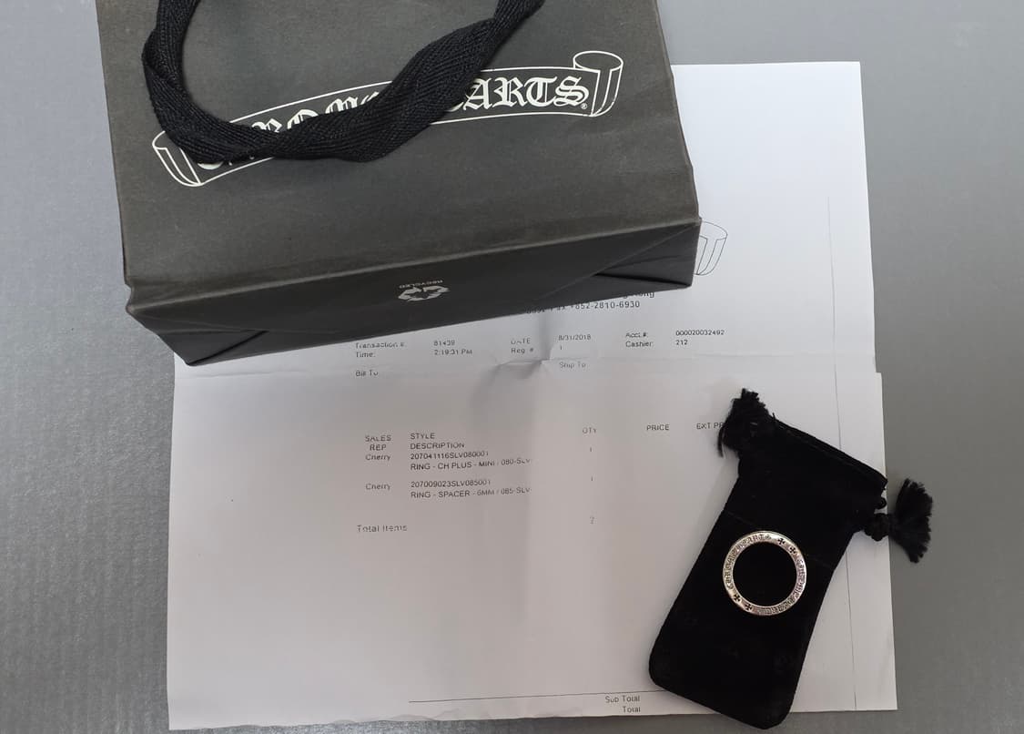 크롬하츠 미니 플러스링 US 8호 상품이미지3