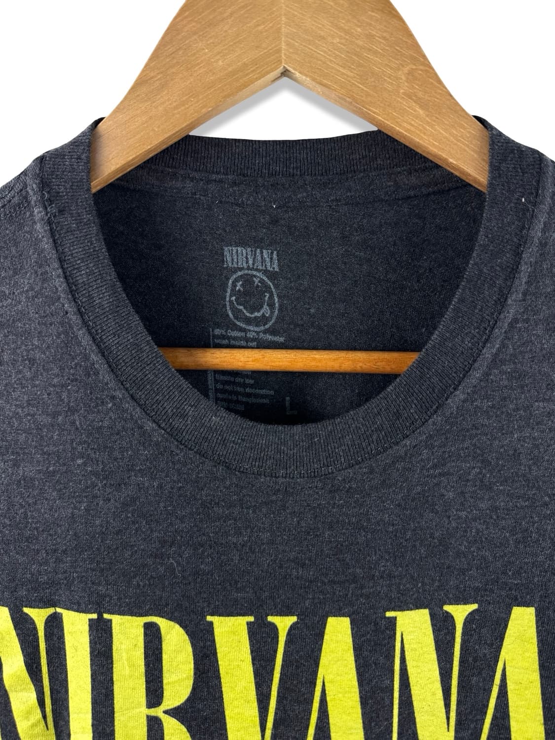 너바나 오피셜 스마일 그래픽 밴드티셔츠 2099 상품이미지5