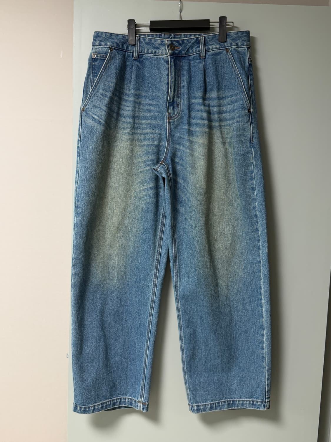 (새상품급) 디키즈 - 워시드 와이드 데님 팬츠 상품이미지1