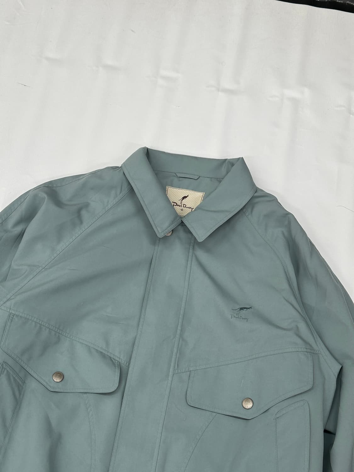 Paul Dundy 민트 소라 봄버 자켓 바람막이 시티보이 재팬 빈티지 상품이미지4