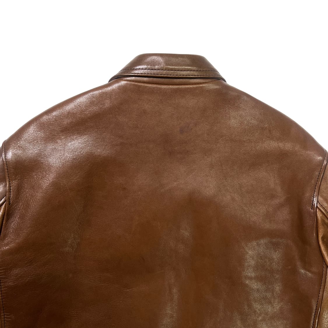 어딕트클로즈 ad-01 싱글 레더 자켓 호스하이드 브라운 (40) 상품이미지6