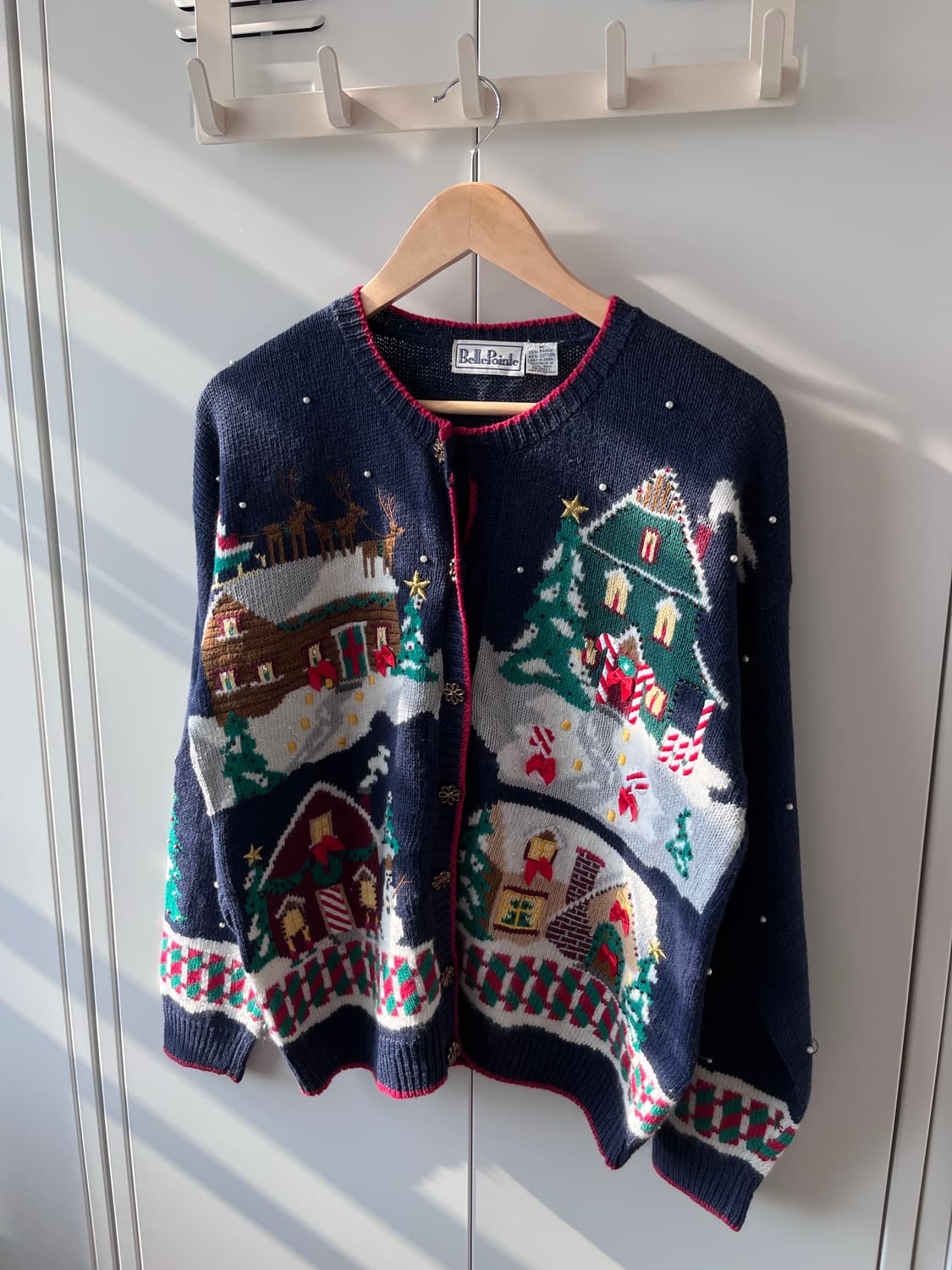 BellePointe 크리스마스 진주 니트 가디건  상품이미지8