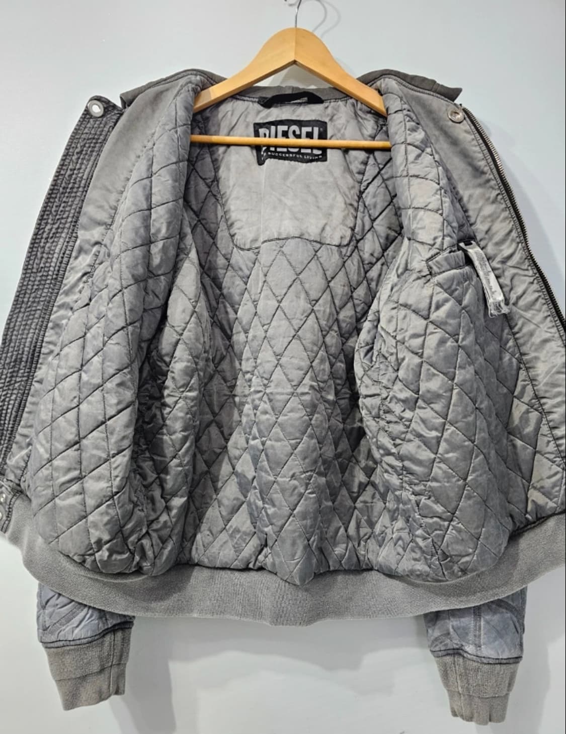 디젤 후드 퀼팅 점퍼 105 상품이미지1