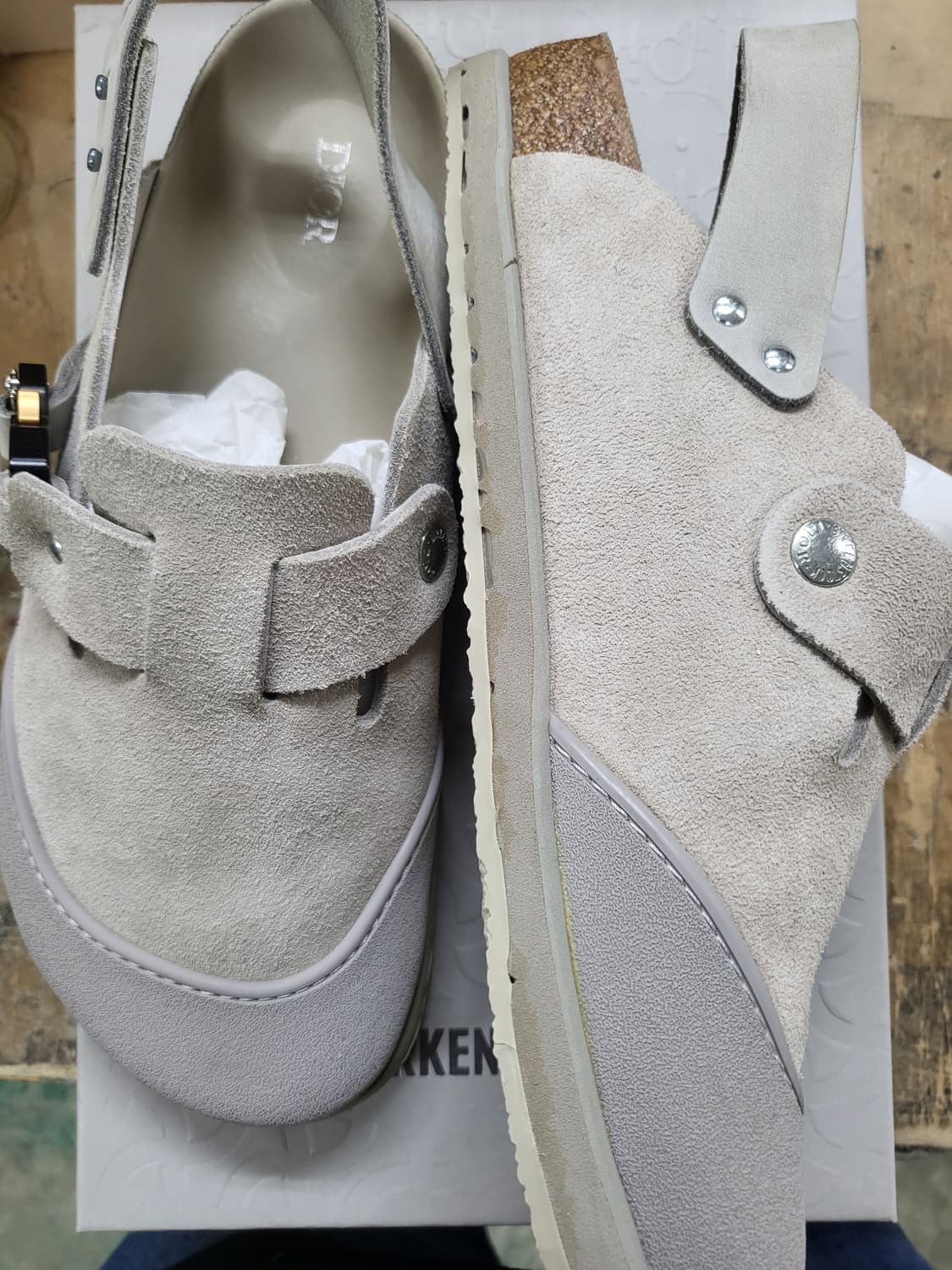 DIOR x BIRKENSTOCK 토키오 슬리퍼 샌들 42 베이지 상품이미지3