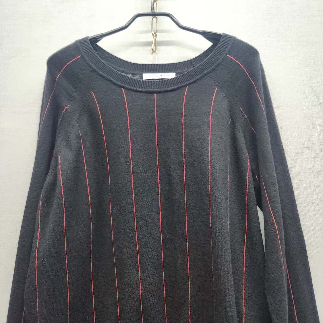 산드로 스펠아웃 스트라이프 코튼 니트 2(S~M) 상품이미지3