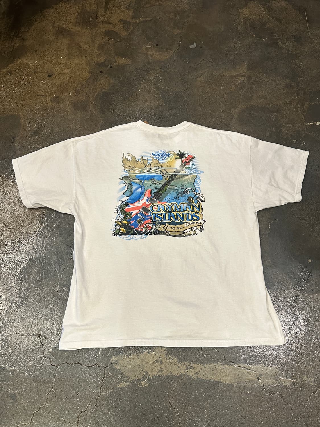 Hard Rock 하드락 카페 케이맨 제도 반팔티 XXL 상품이미지1