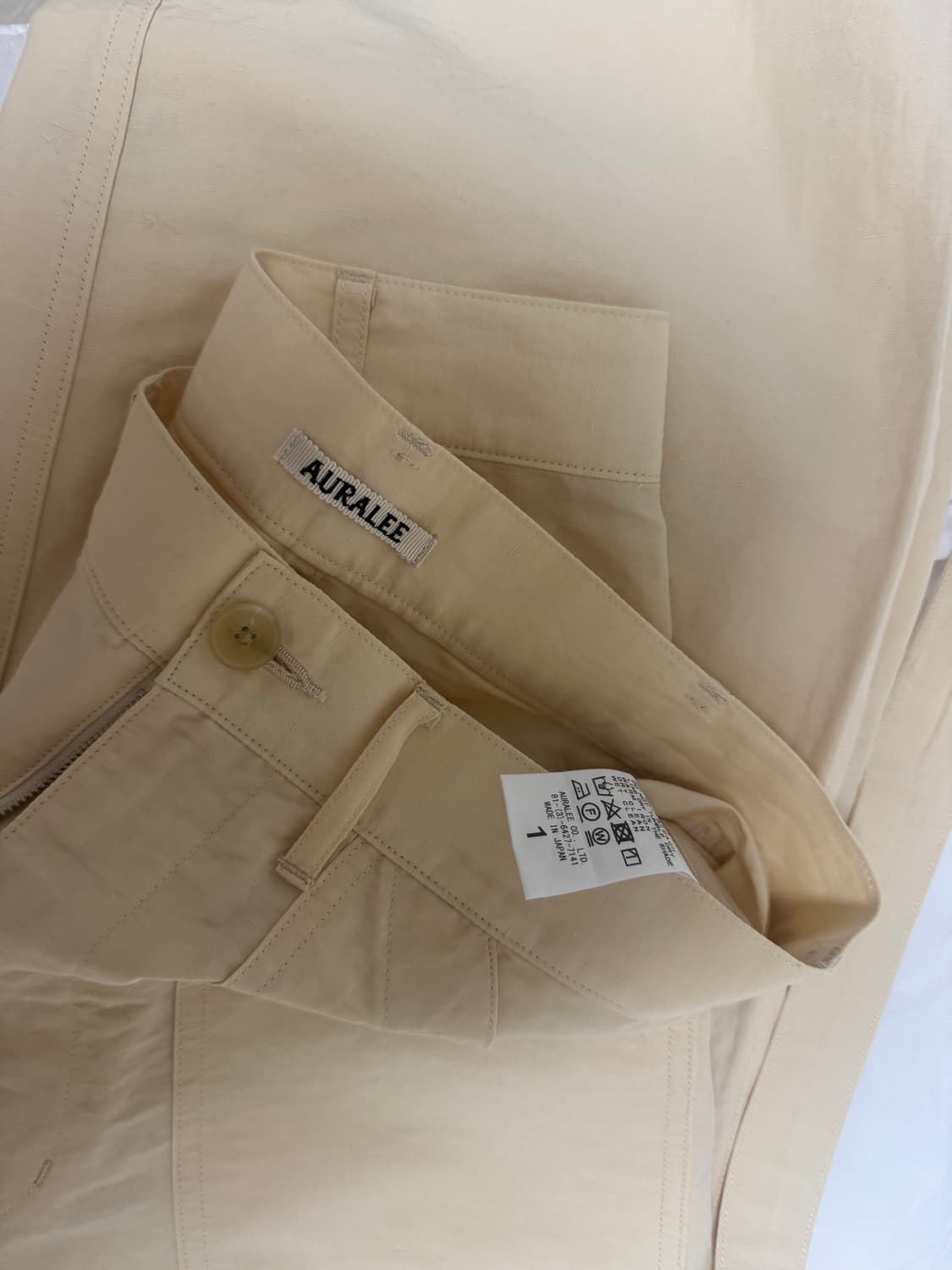 AURALEE HIGH DENSITY FINX LINEN (ECRU) 상품이미지1