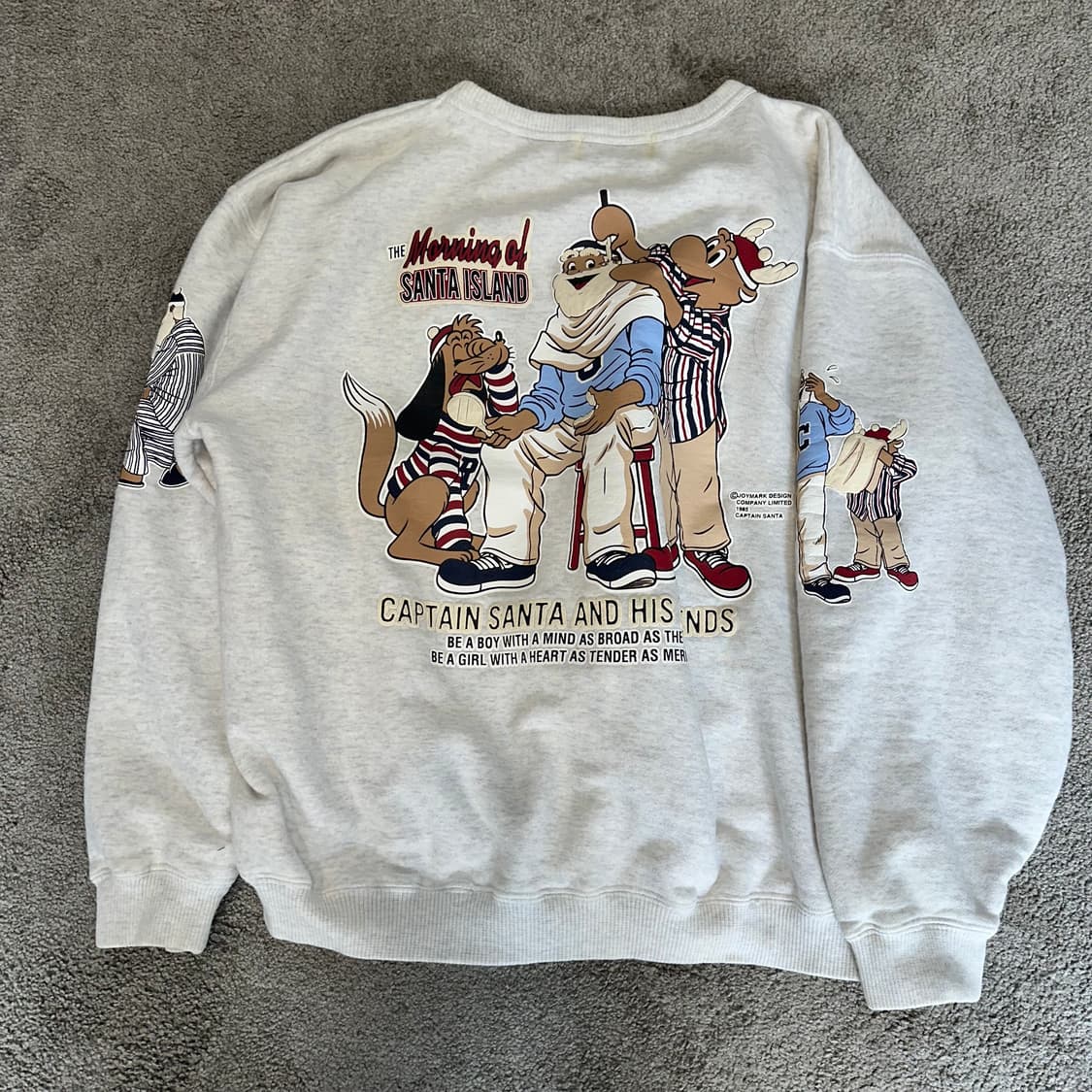 캡틴산타 멜란지 그래픽 레글런 스웻셔츠M 상품이미지6