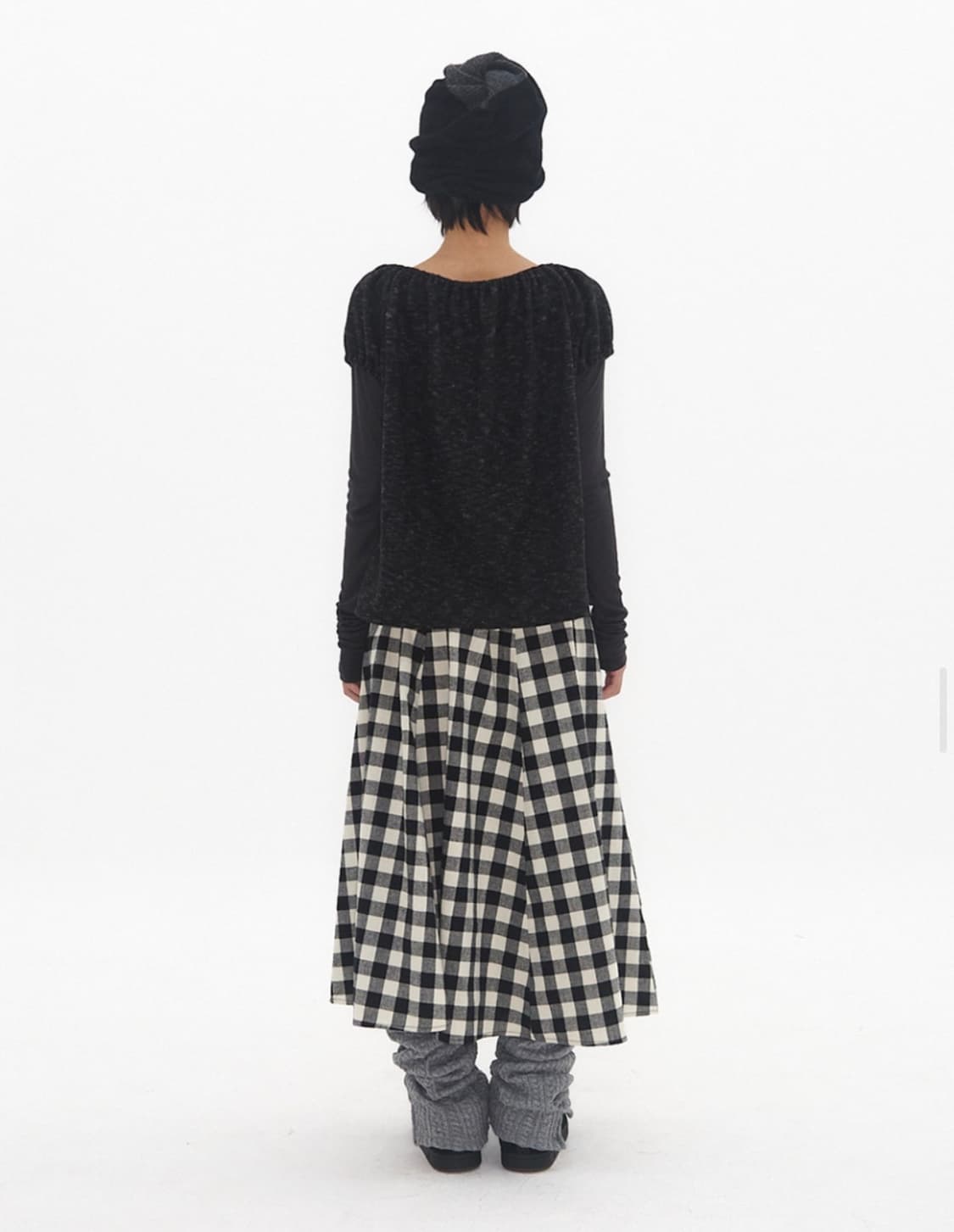 익스파이어드걸 패치 깅엄 스커트 Patchy Gingham Skirt 상품이미지4