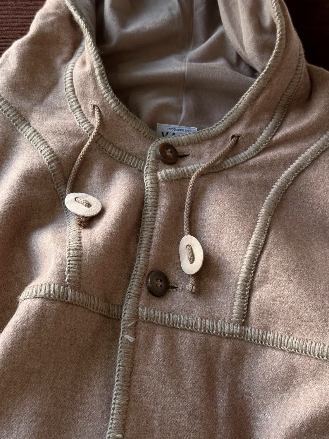 Wool felted hooded mid coat 상품이미지7