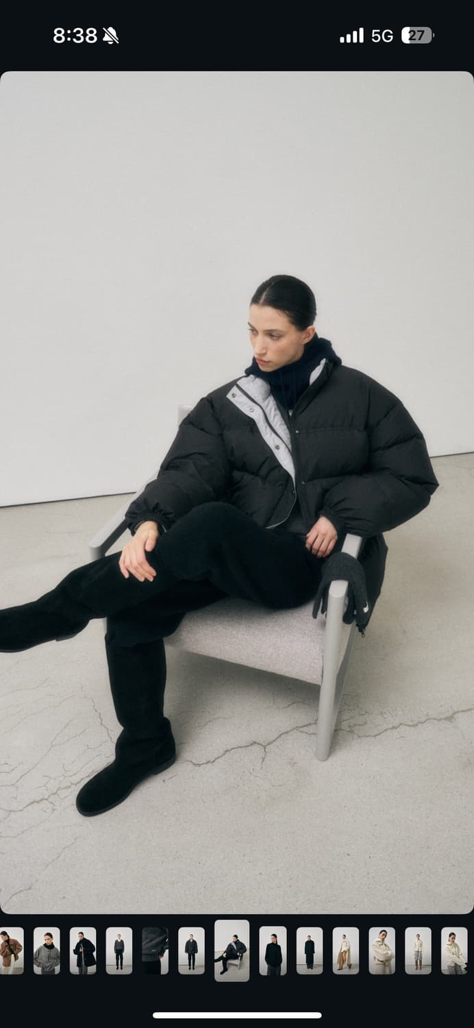 어그스트 캐주얼 푸퍼 패딩 블랙 상품이미지3