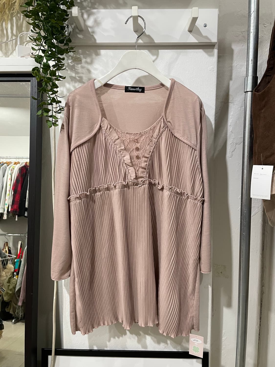 lace pleats blouse 상품이미지9