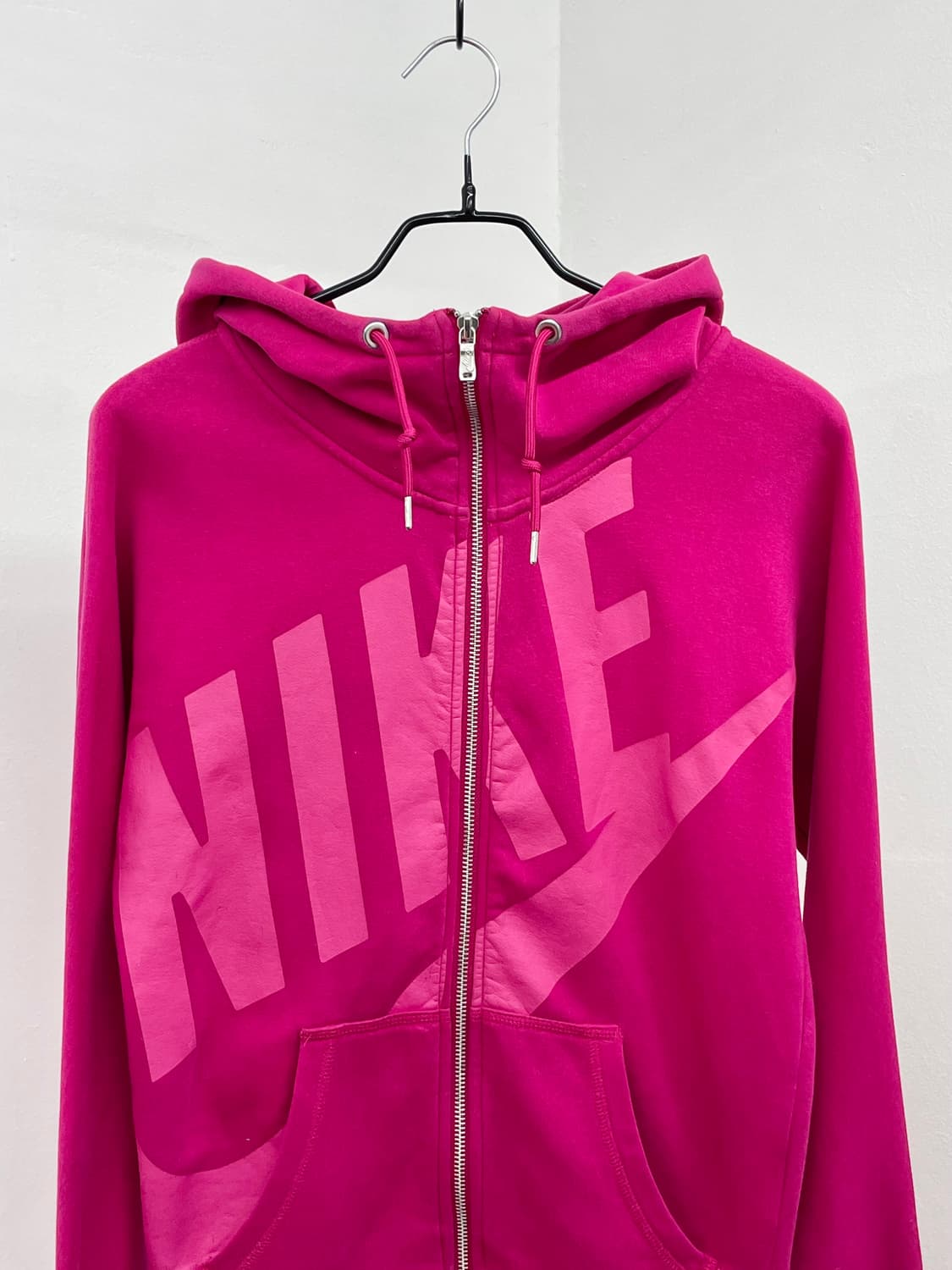 마젠타 나이키 로고 후드집업 상품이미지6