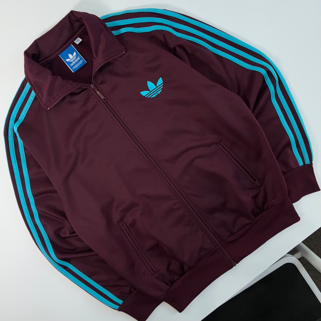 Adidas  아디다스 파이어버드 버건디 트랙탑 져지 상품이미지2