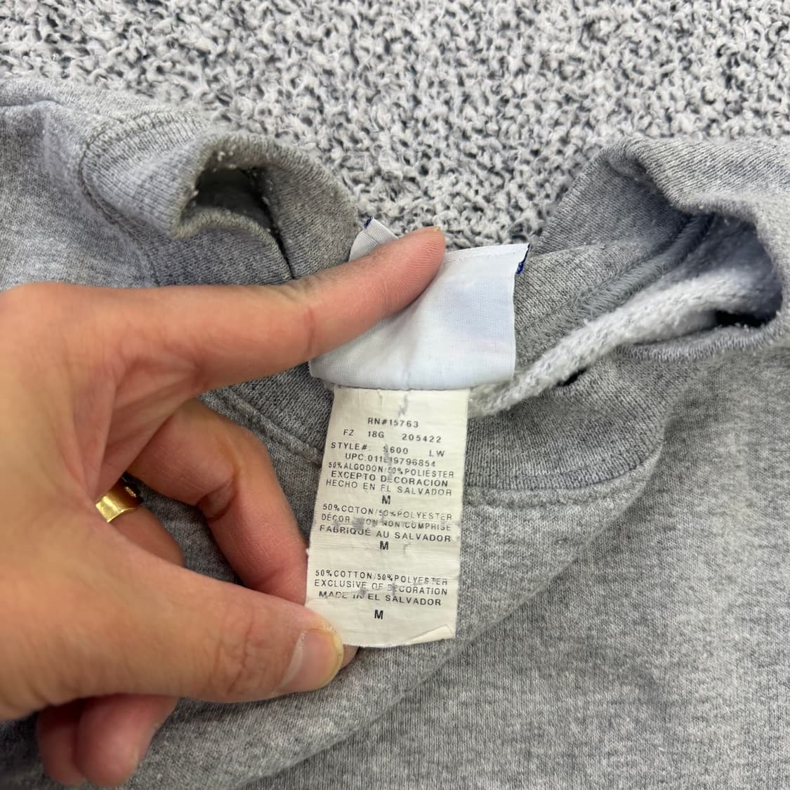 M 챔피온 기모 맨투맨 0128H1 상품이미지4