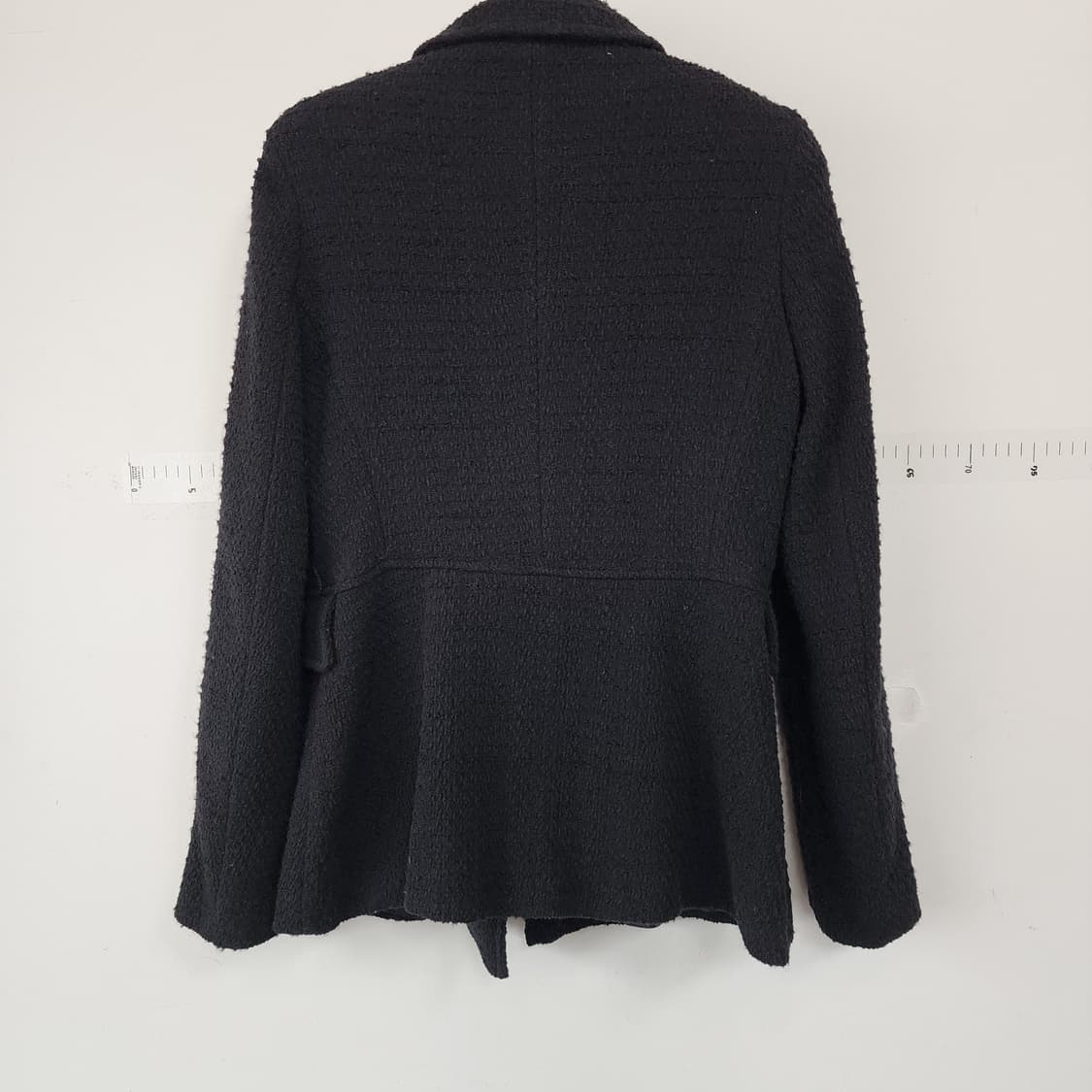 자라 블랙 금장 버튼 트위드 자켓 상품이미지4