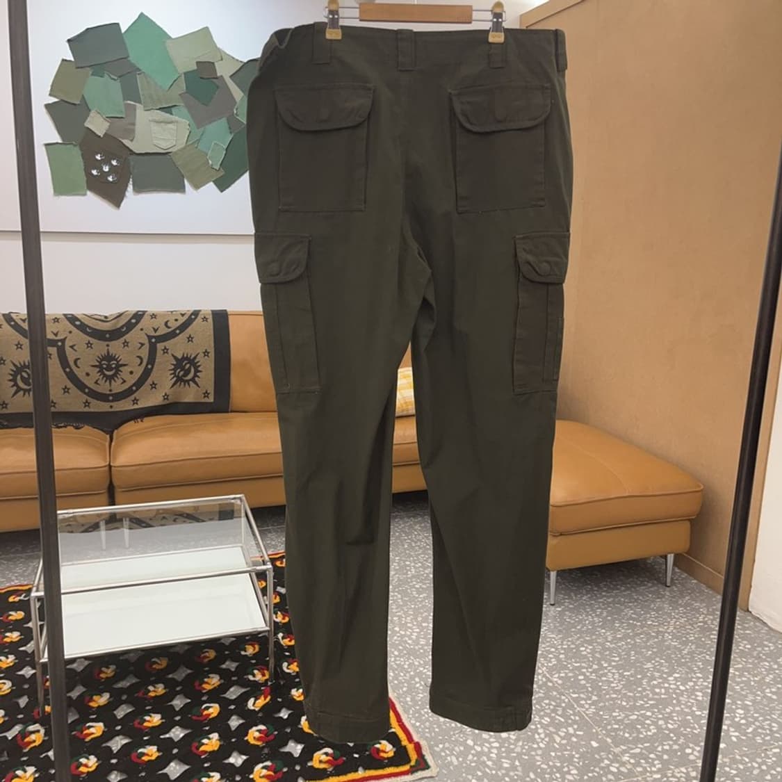 빈티지 Y2K 올드스쿨 빅사이즈 카고 코튼팬츠 면바지 C07350 상품이미지4