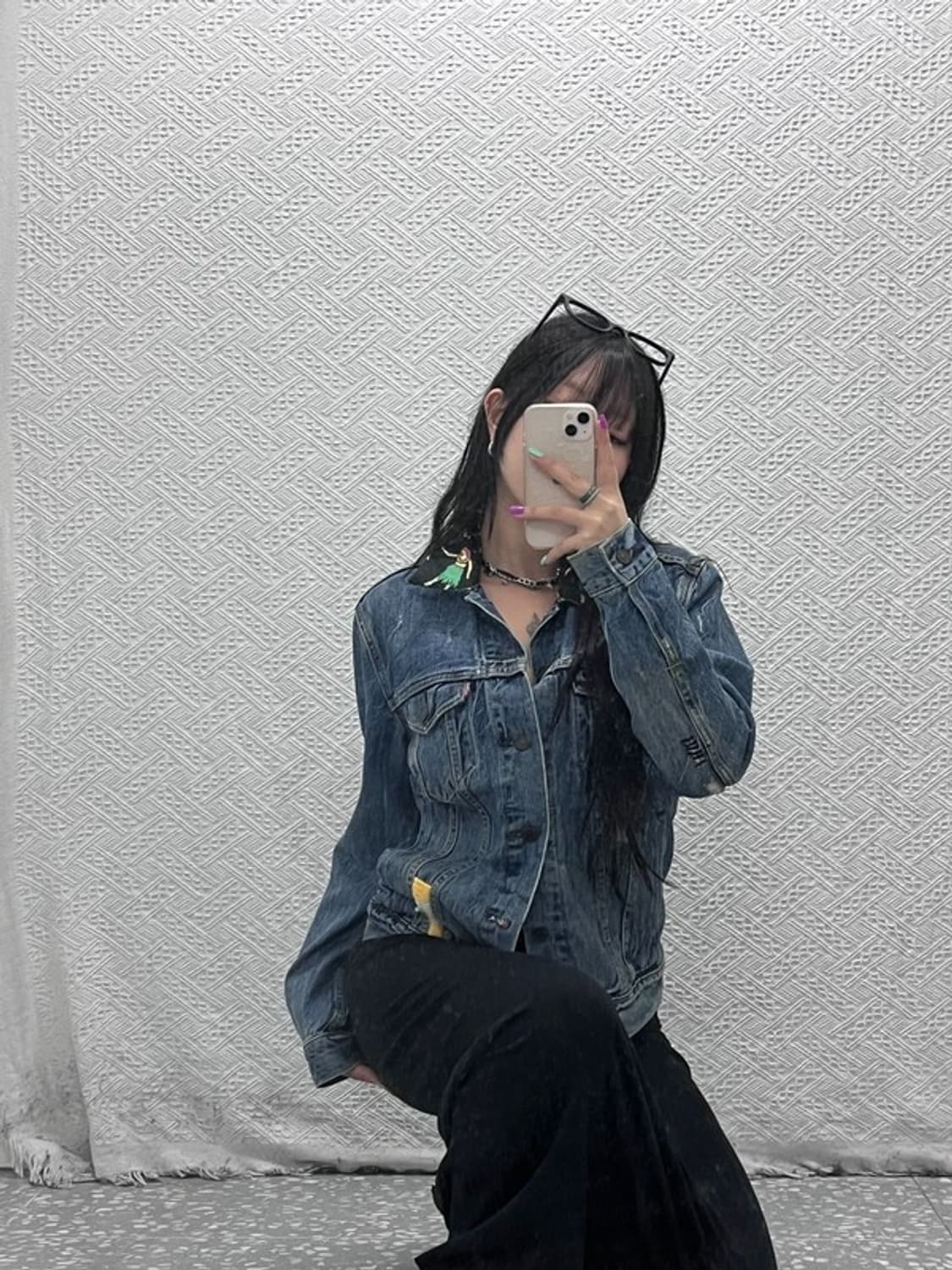 리바이스 리워크 키치 하와이안 카라 트러커 데님 자켓 S C07042 상품이미지2