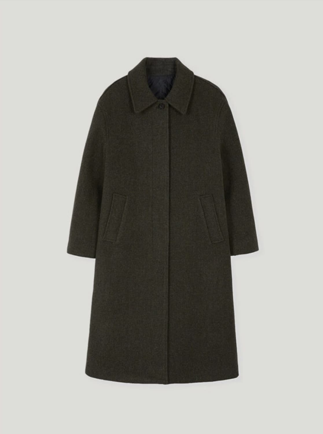 노멜렛 브레스트 울 오버사이즈 차콜 브라운 42 상품이미지1