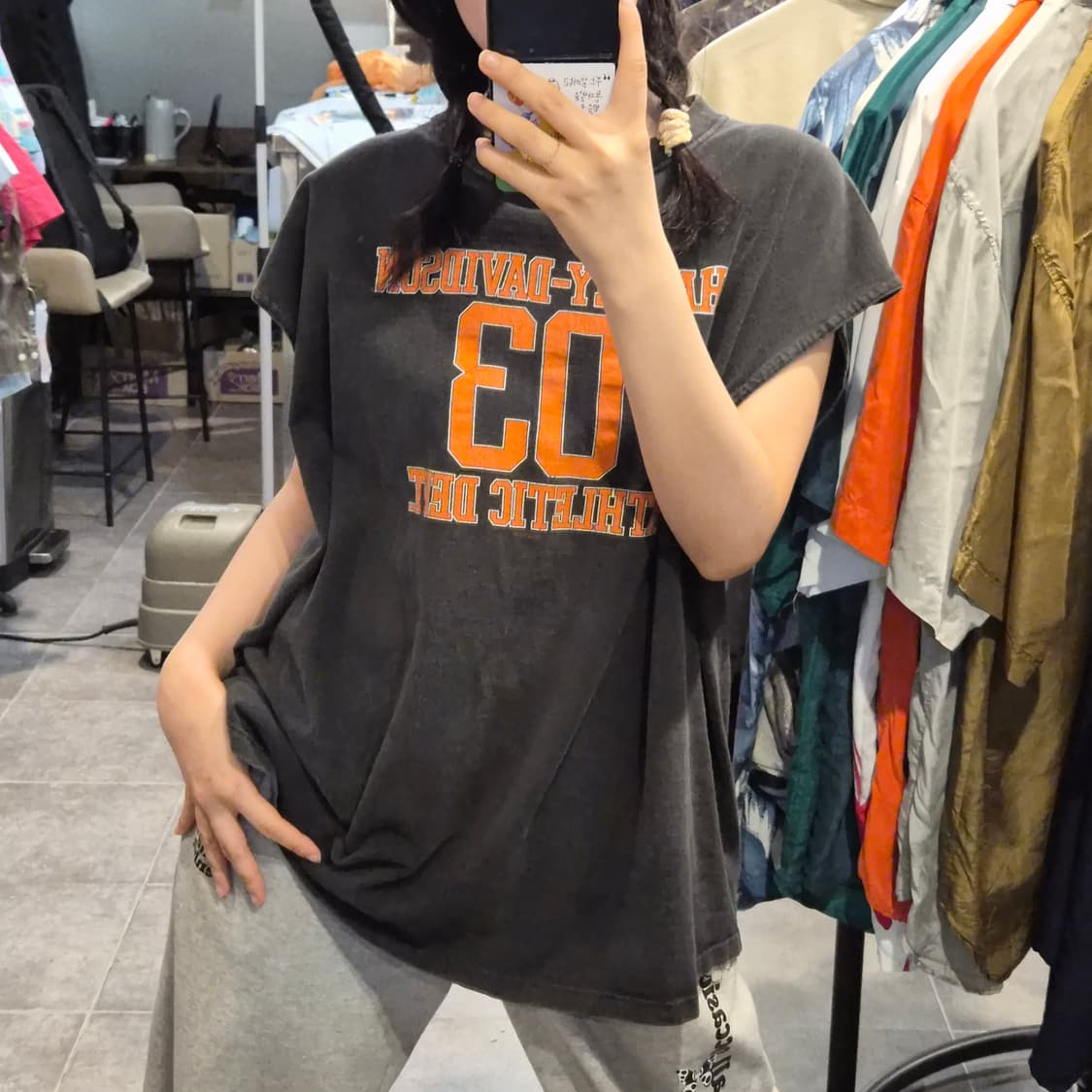 [NO.9] 할리 데이비슨 스포티 빈티지 민소매 티셔츠 상품이미지2