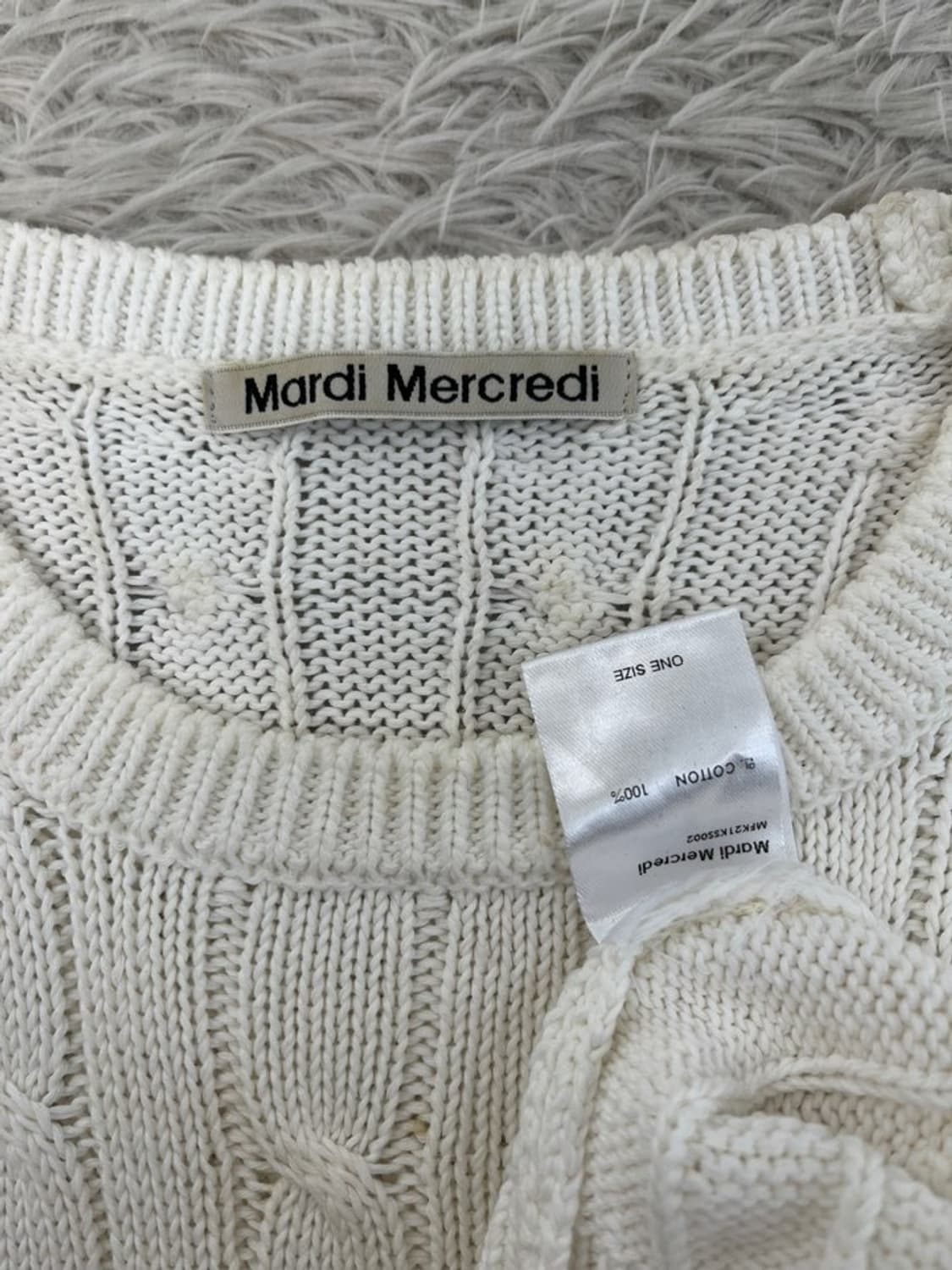 마르디 메크르디 꽈배기 반팔 니트/#3557 상품이미지9