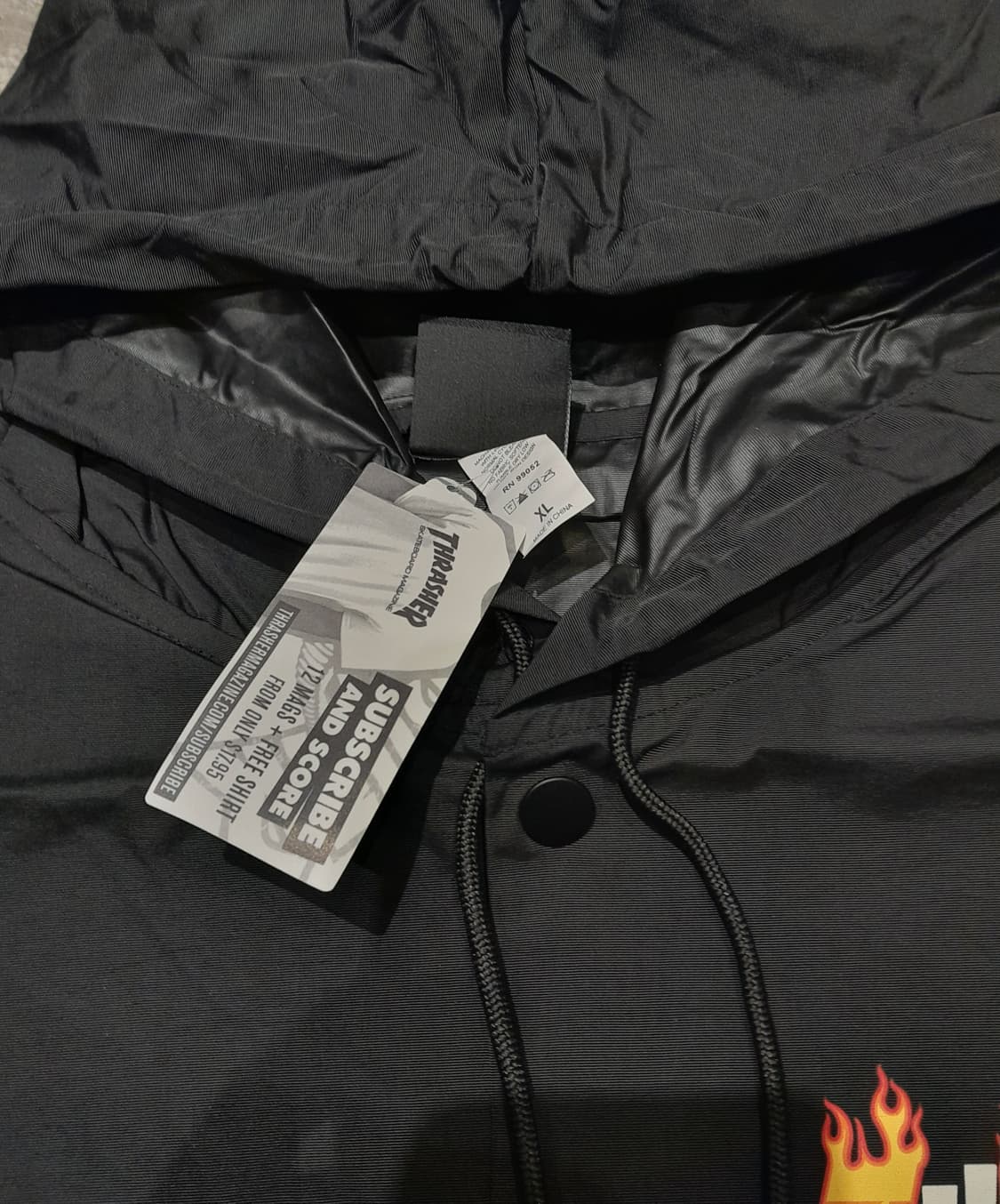 💥(새상품) 트레셔 코치후드 자켓 블랙 (XL)  상품이미지6