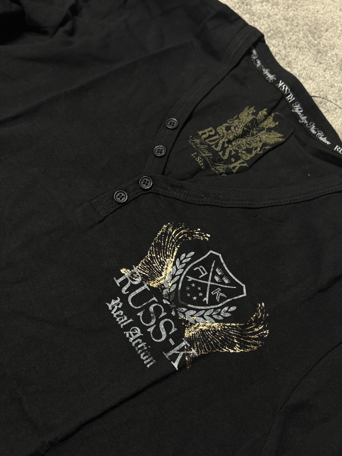 Vintage V-kei mood Punk longsleeve 상품이미지5