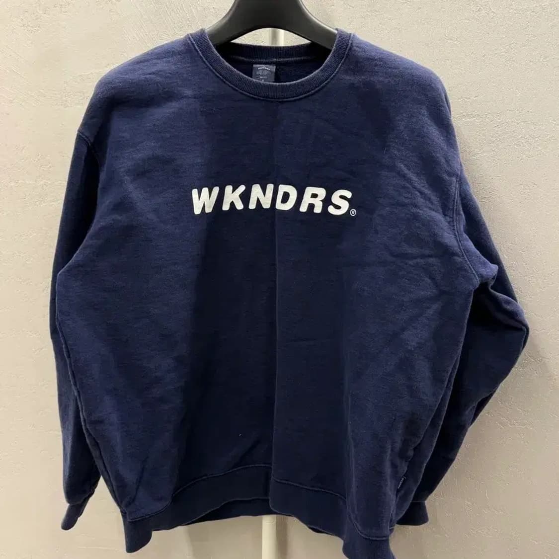 WKNDRS 오버핏 네이비 맨투맨 L 상품이미지2