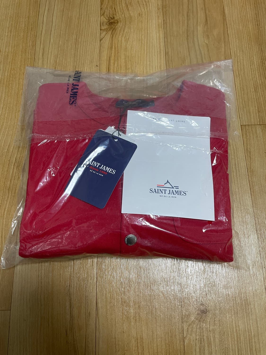 26SS 세인트제임스 봉봉 가디건 레드 새상품 상품이미지7