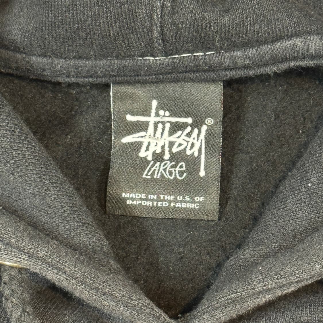 L) 스투시 STUSSY X 소프넷 콜라보 후드티 블랙 상품이미지7