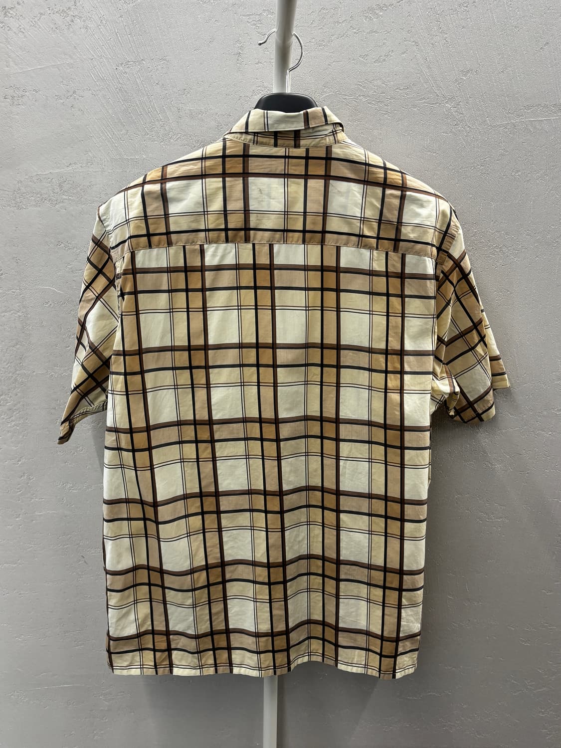 버버리 런던 체크 반팔 셔츠 XL 상품이미지5