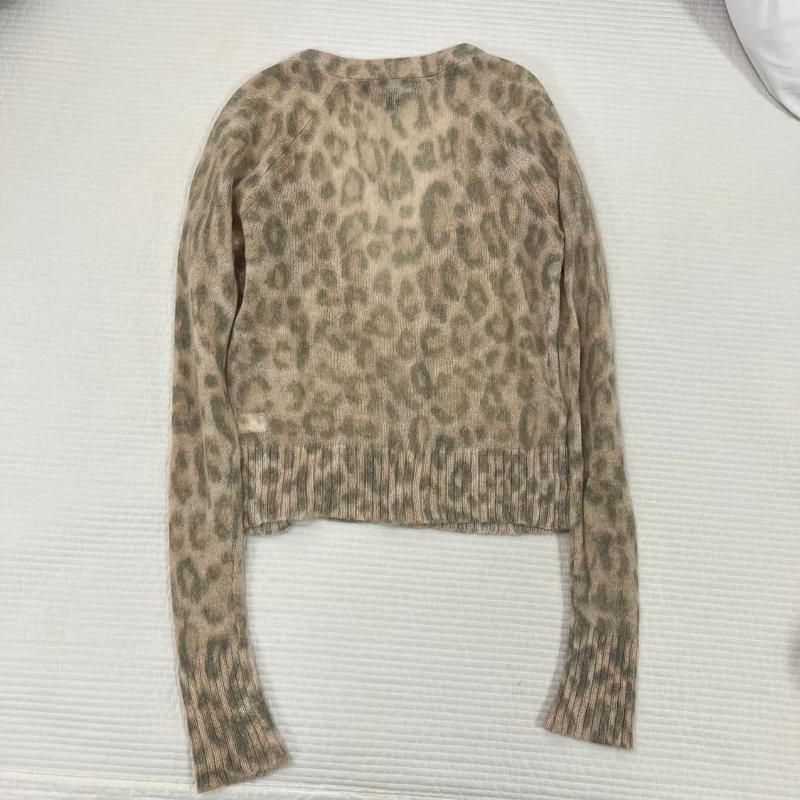 바나나리퍼블릭 레오파드 모헤어 갸루 가디건 상품이미지2