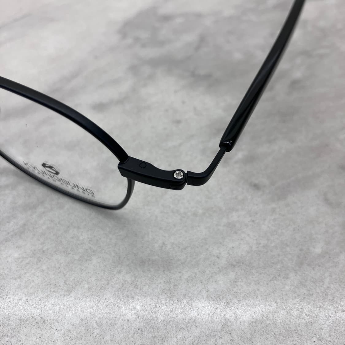 C25 경성 京城 어제1897 블랙 유니크라운드 메탈테 안경 상품이미지2