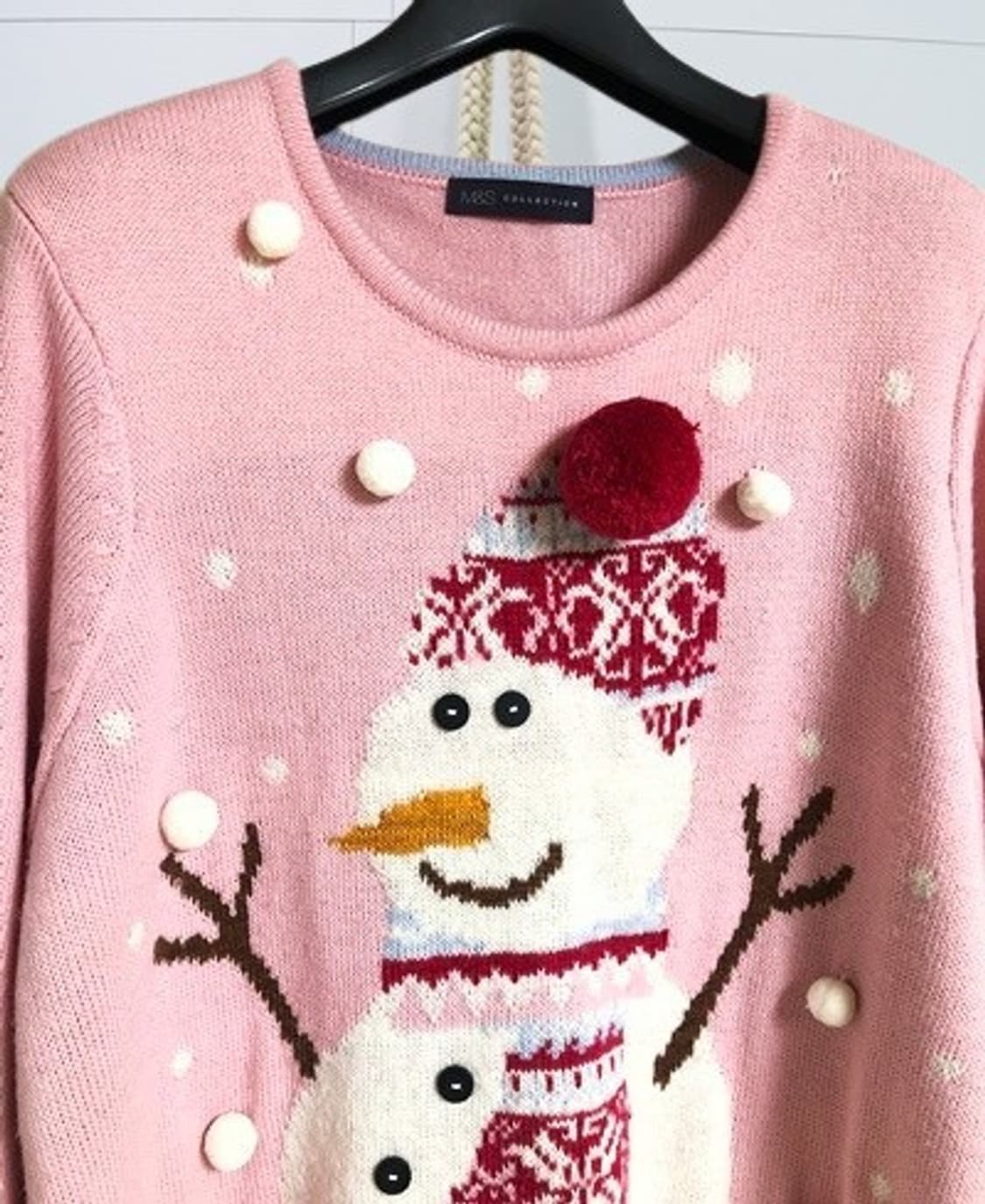 막스앤스펜서 스노우맨 니트  상품이미지5