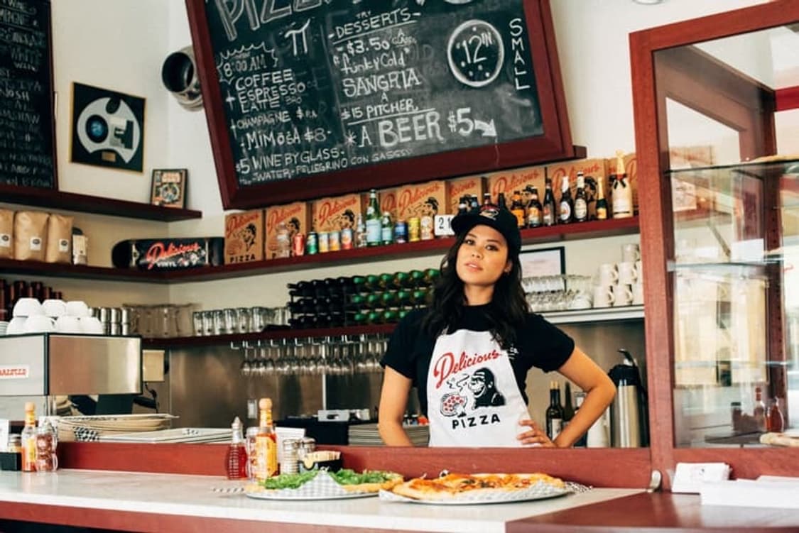 XLARGE 엑스라지 x 딜리셔스바이닐 협업 피자 캡 모자 스냅백 힙합 상품이미지8