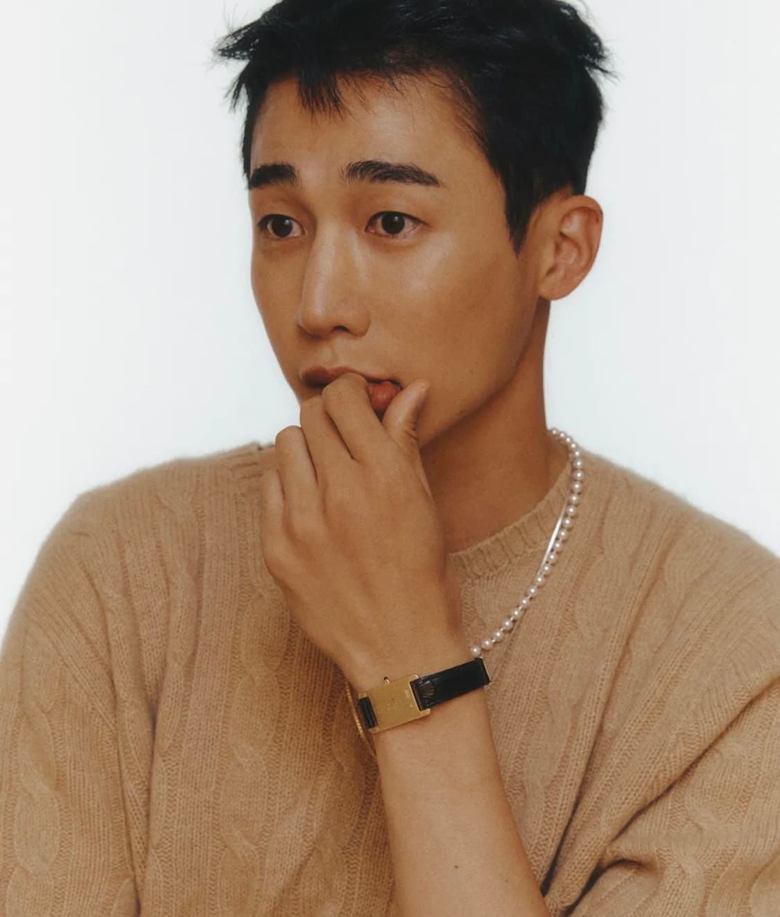 넘버링 시계팔찌 골드, 블랙슼트랩  상품이미지7
