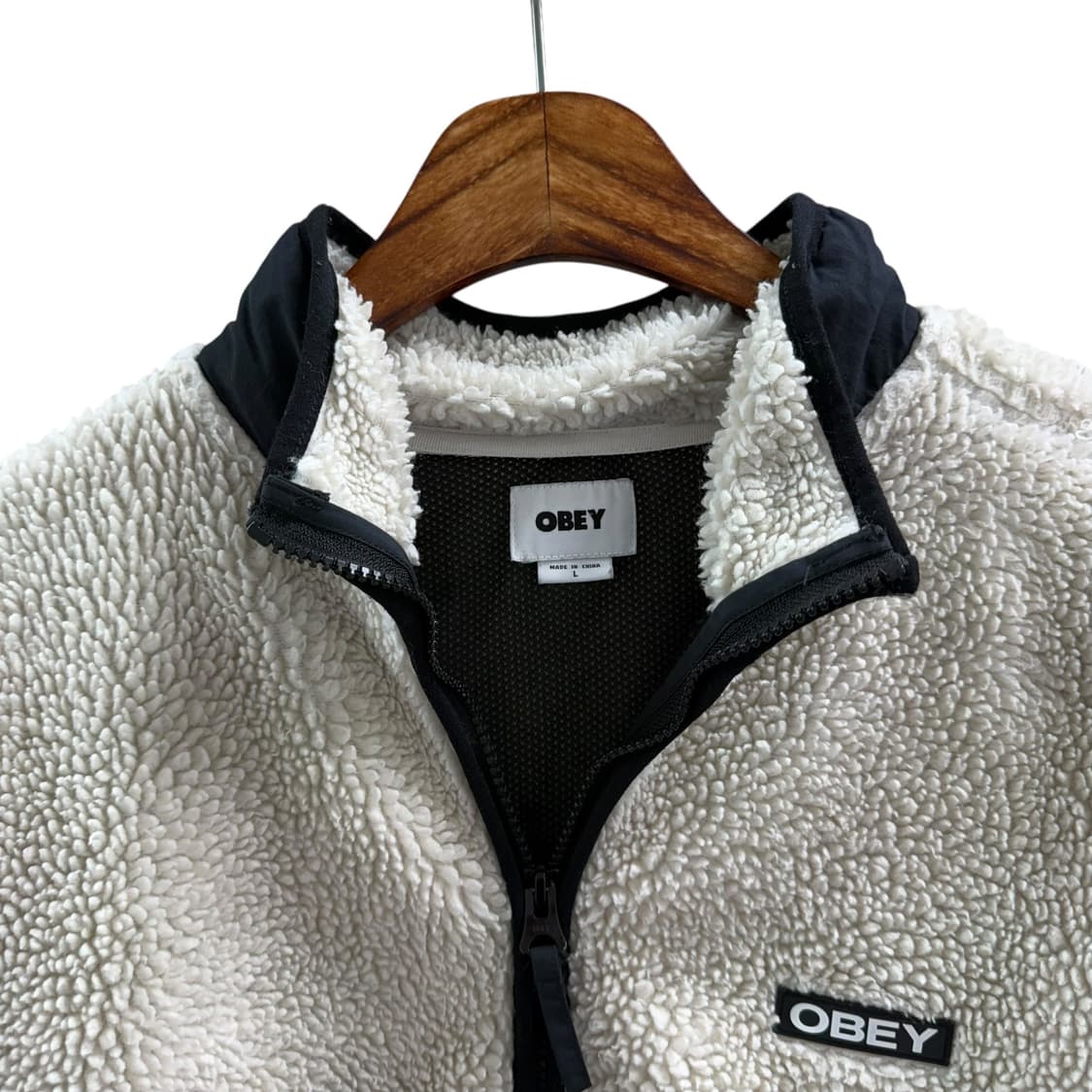 [L] 오베이 아이보리 플리스 자켓 상품이미지5