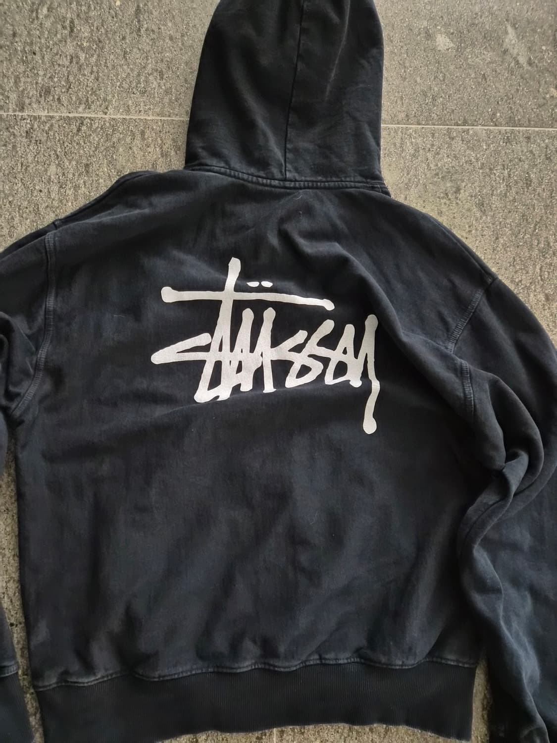 스투시 워시드 기모 후드티 상품이미지2