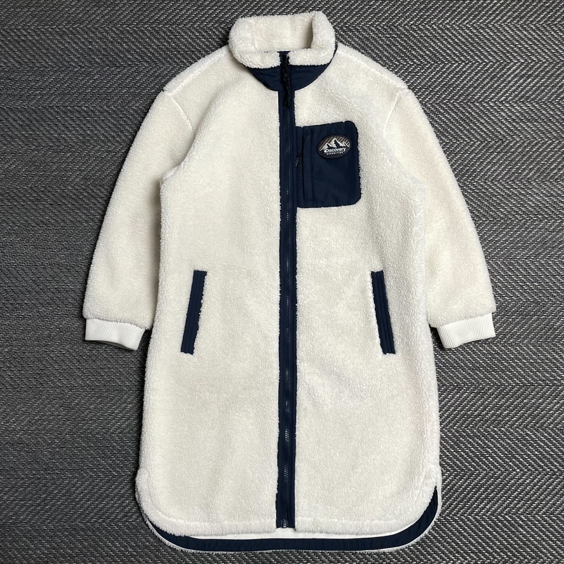 디스커버리 양털 쉐르파 반코트 롱 플리스 자켓o 5144 상품이미지1