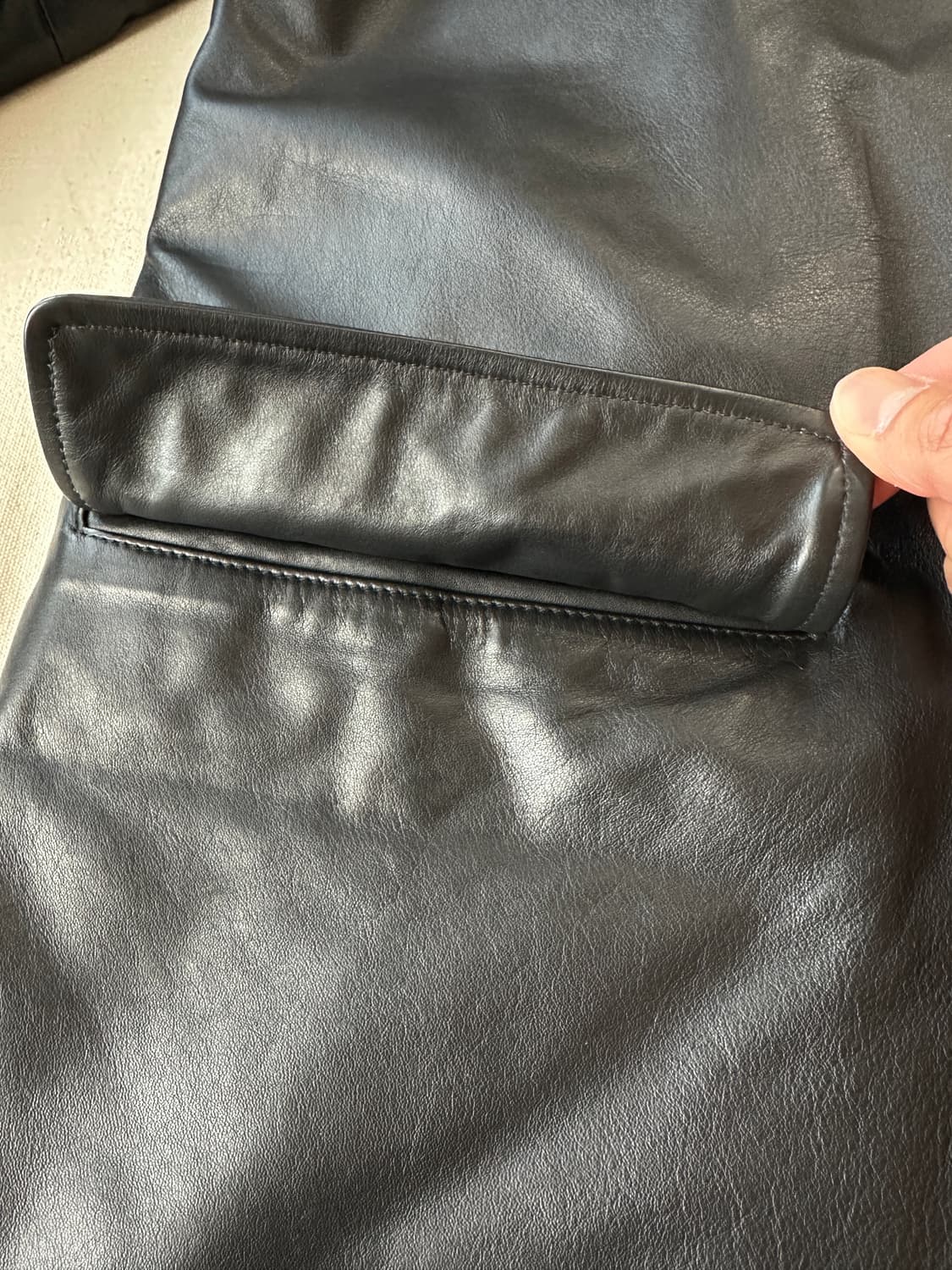 바나나 리퍼블릭 리얼 레더 카코트 M 상품이미지7