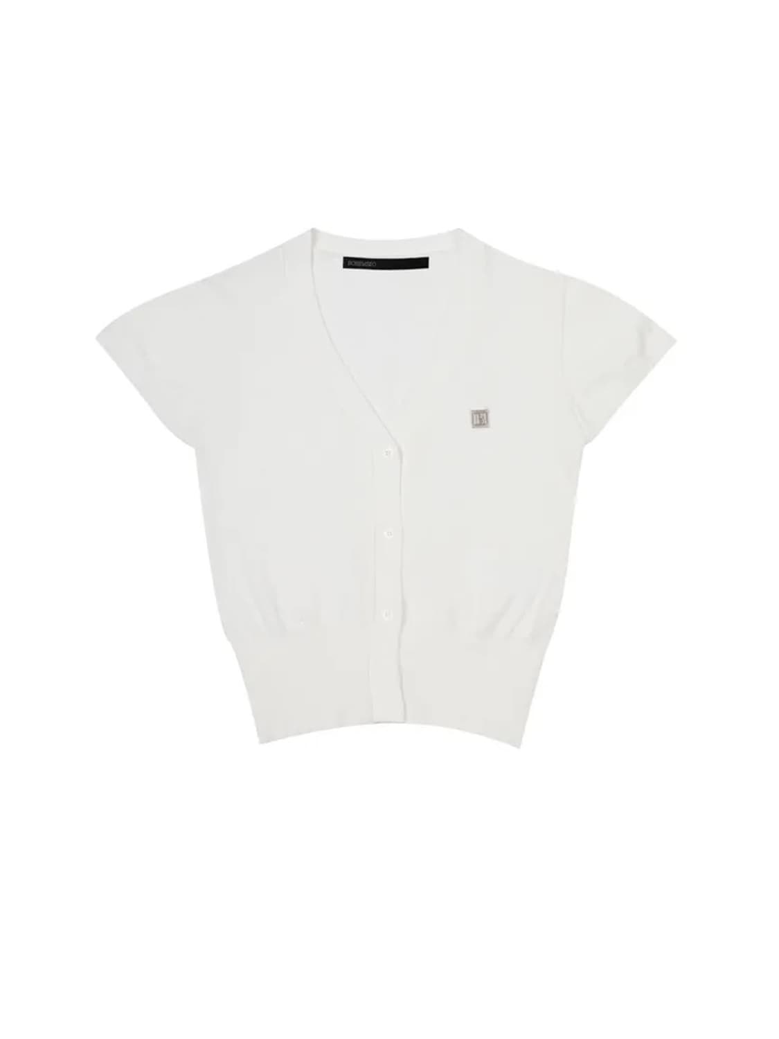 Bohemseo Y SYMBOL HALF CARDIGAN, IVORY 상품이미지2