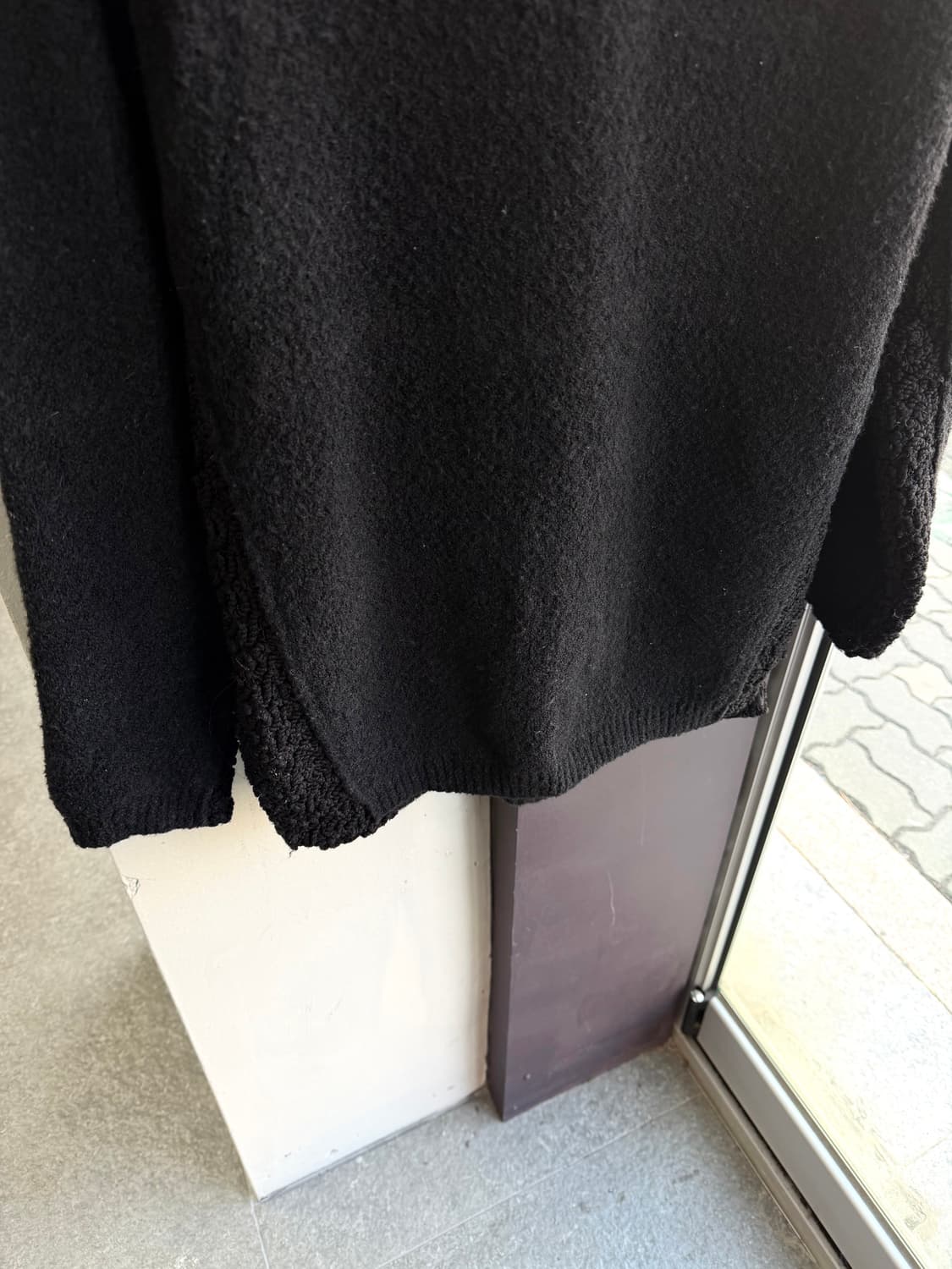 랑방 컬렉션 앙고라 블렌딩 블랙 니트 스웨터 상품이미지4