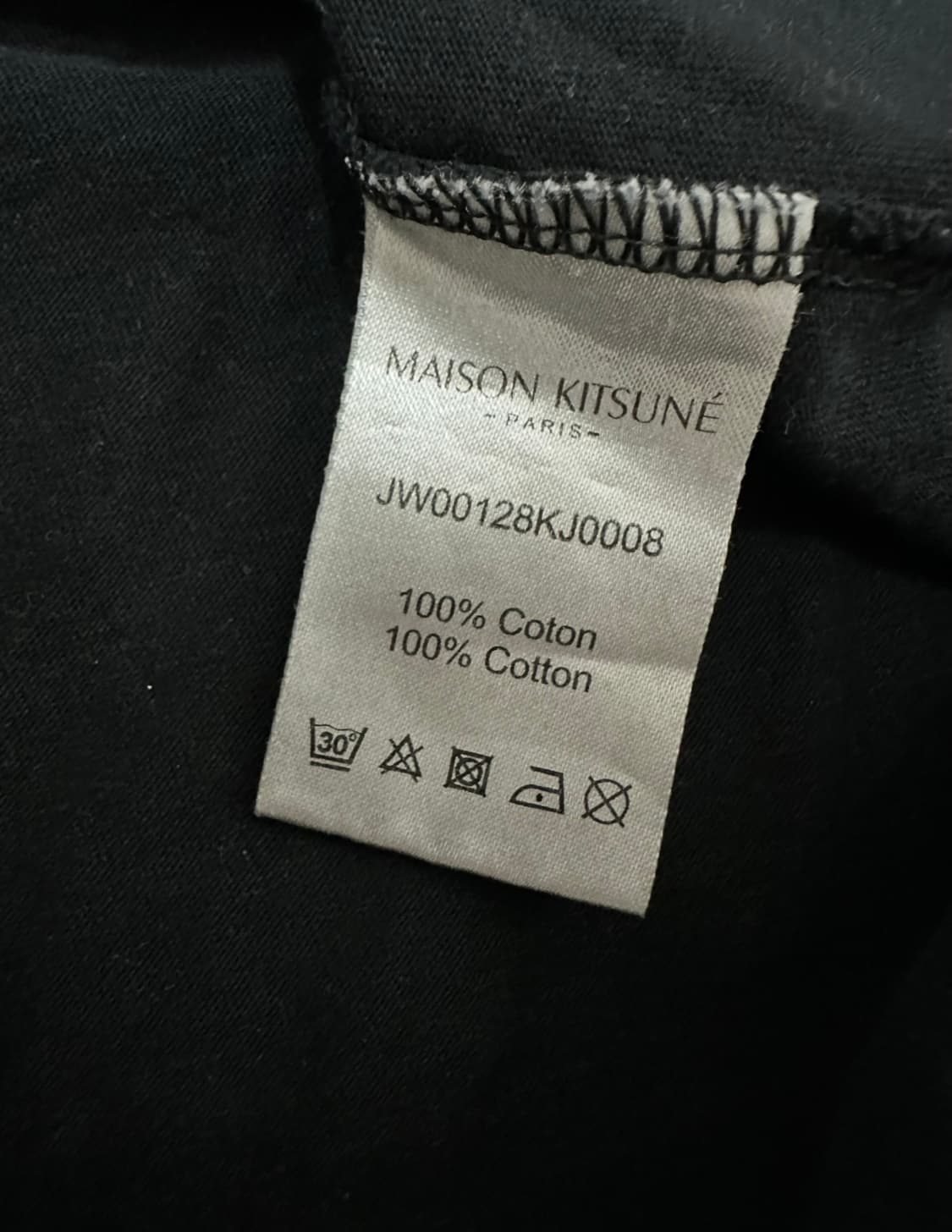 메종키츠네 폭스패치 블랙 반팔티 상품이미지5