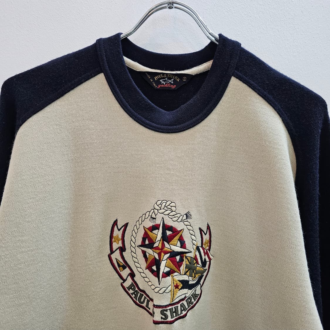 90's 폴앤샤크 배색 맨투맨 상품이미지2