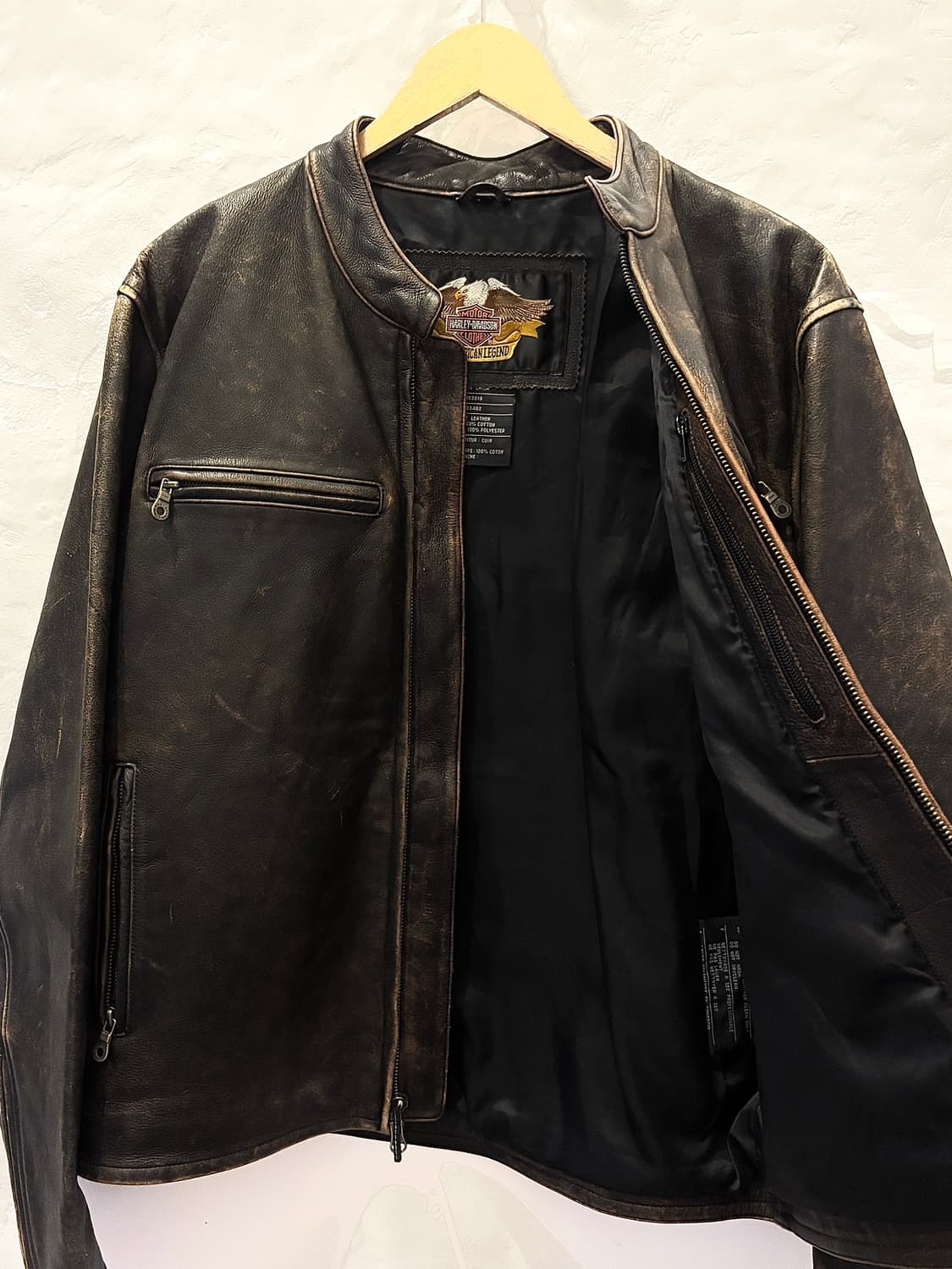 Harley-Davidson 통가죽 레이서 자켓 상품이미지3