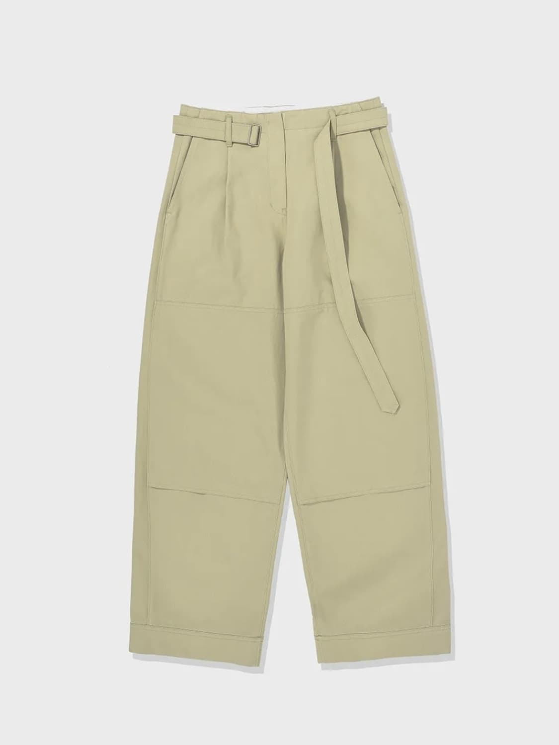로우클래식 BELTED STITCH PANTS(KH) 상품이미지2